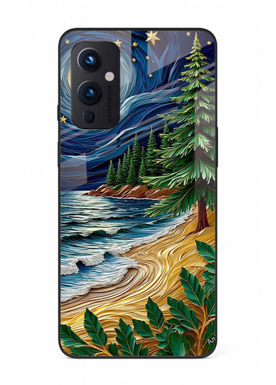 Moonlit Ocean Pines moonlit pine coast artwork OnePlus 9 Pro glass back cover