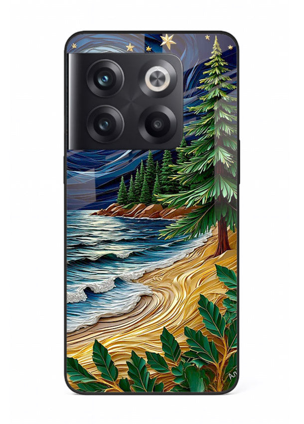 Moonlit Ocean Pines moonlit pine coast artwork OnePlus 10T glass back cover
