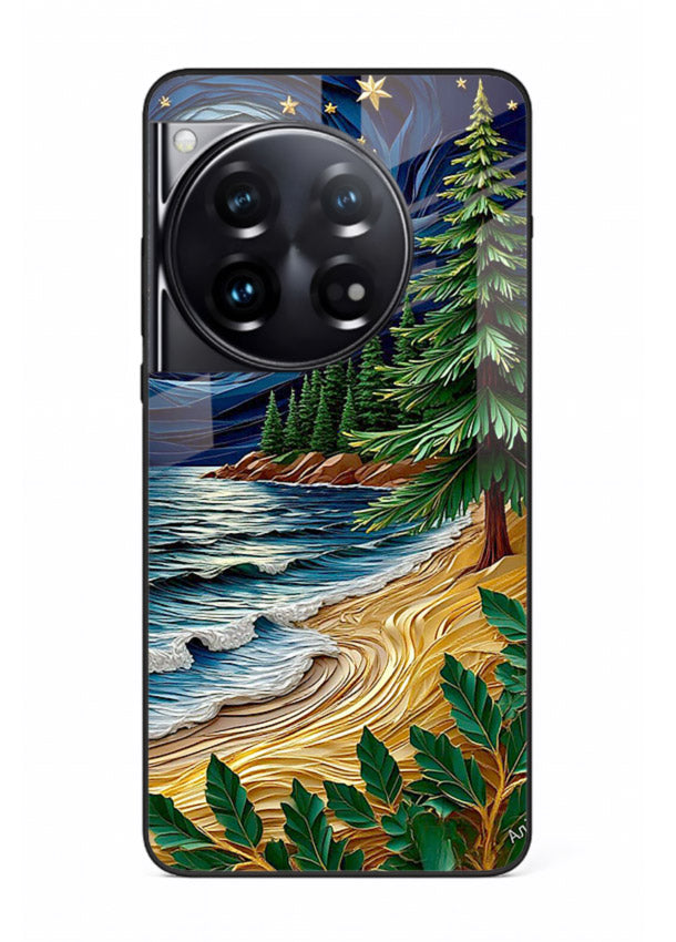 Moonlit Ocean Pines moonlit pine coast artwork OnePlus 12 glass back cover