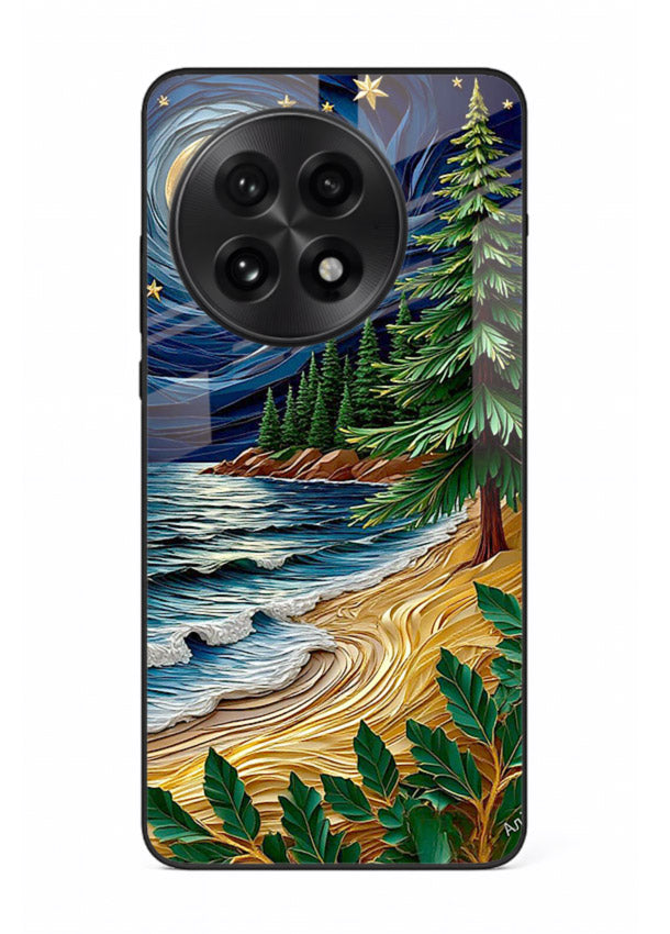 Moonlit Ocean Pines moonlit pine coast artwork OnePlus 13 glass back cover