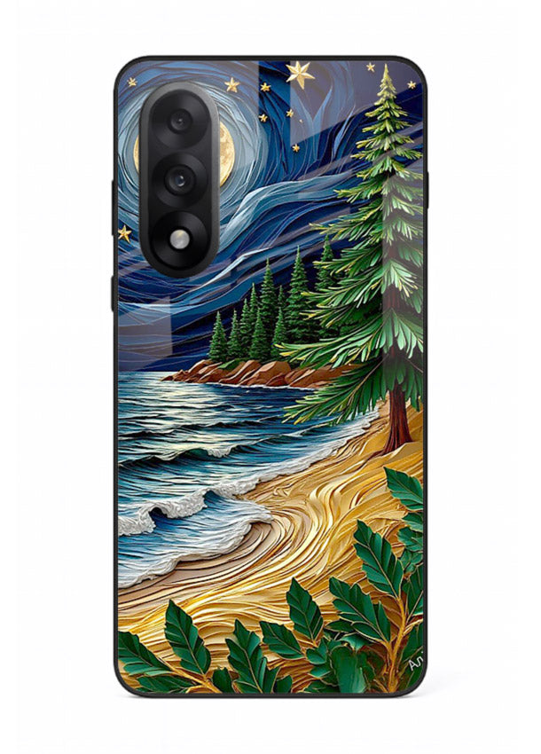 Moonlit Ocean Pines moonlit pine coast artwork OnePlus Nord 5 glass back cover