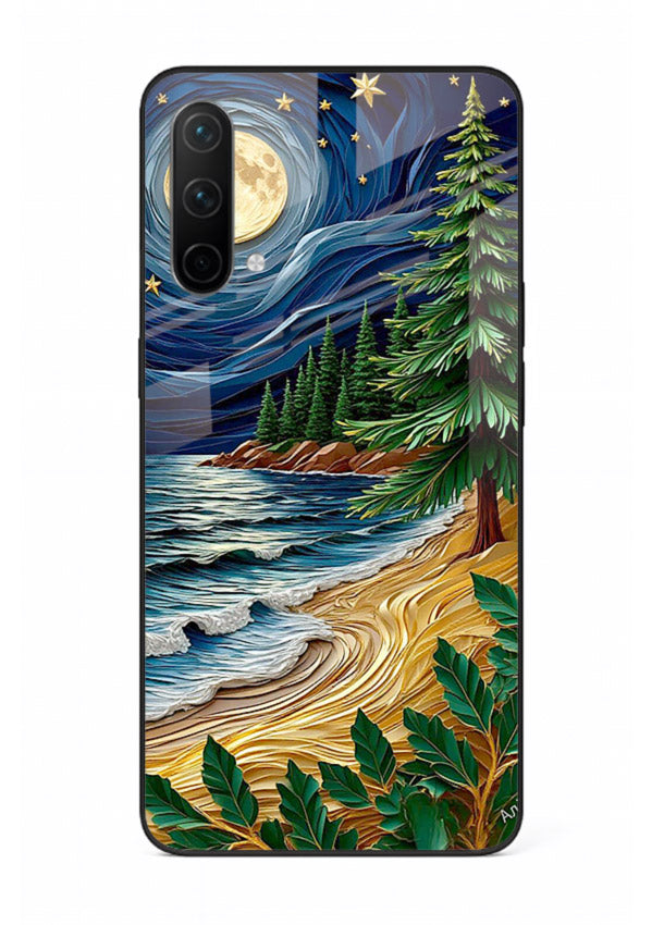 Moonlit Ocean Pines moonlit pine coast artwork OnePlus Nord CE 5G glass back cover