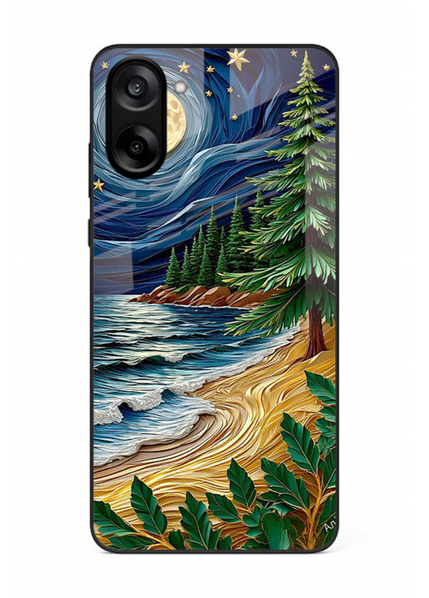 Moonlit Ocean Pines moonlit pine coast artwork OnePlus Nord CE5 glass back cover