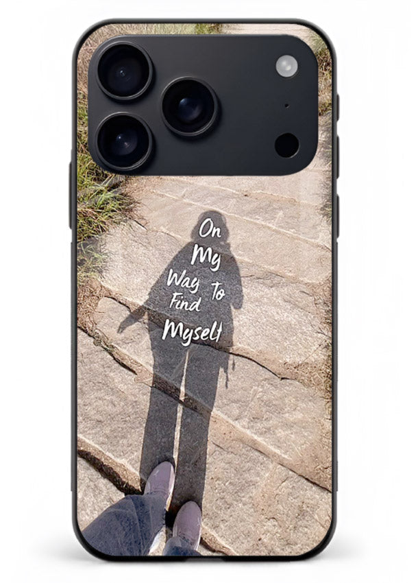 Mountain Path Motivation hiking trail artwork iphone 18 pro max glass back cover