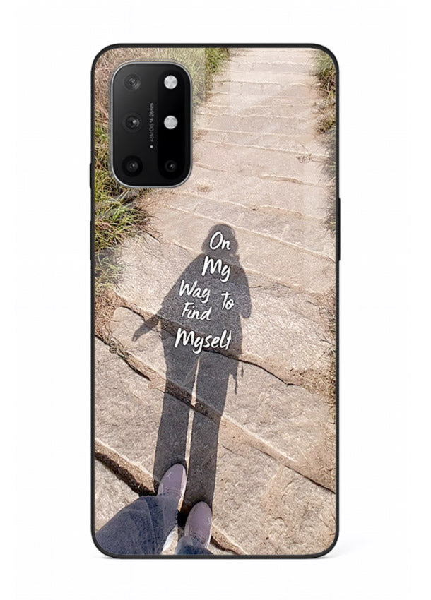 Mountain Path Motivation hiking trail artwork OnePlus 8T glass back cover