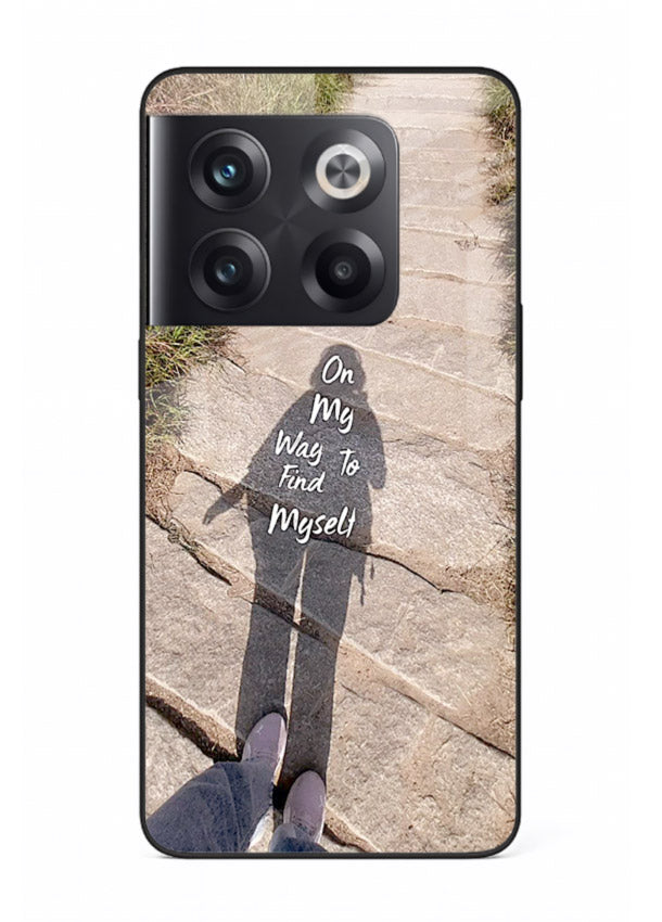 Mountain Path Motivation hiking trail artwork OnePlus 10T glass back cover