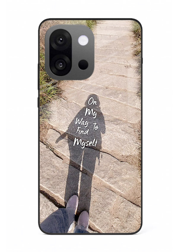 Mountain Path Motivation hiking trail artwork OnePlus 13s glass back cover