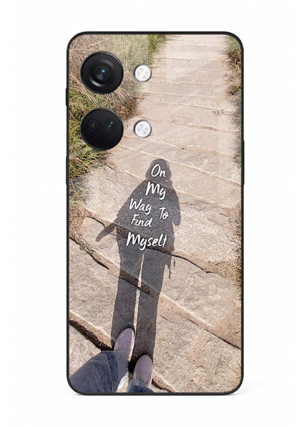 Mountain Path Motivation hiking trail artwork OnePlus Nord 3 glass back cover