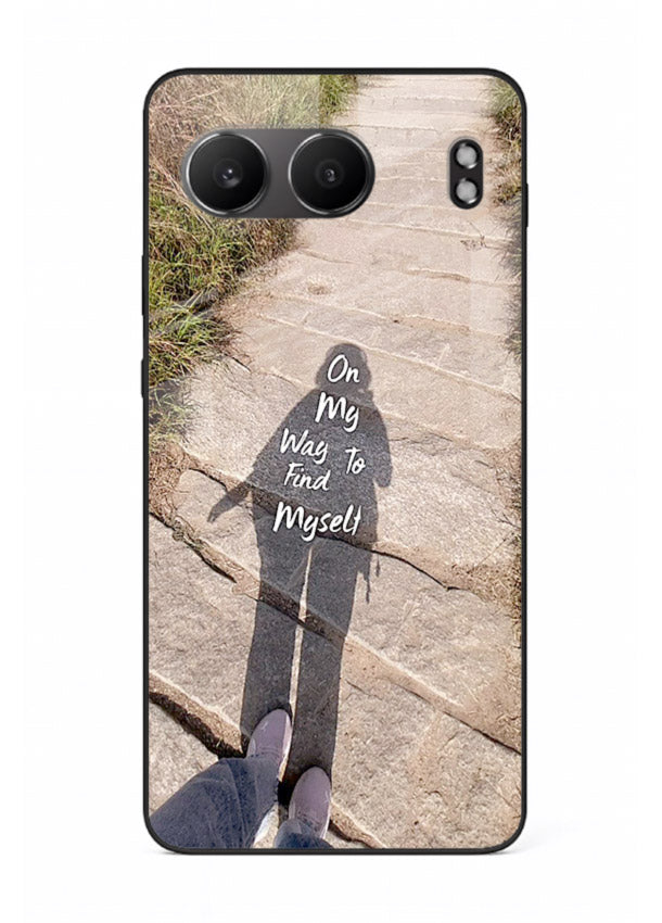 Mountain Path Motivation hiking trail artwork OnePlus Nord 4 glass back cover