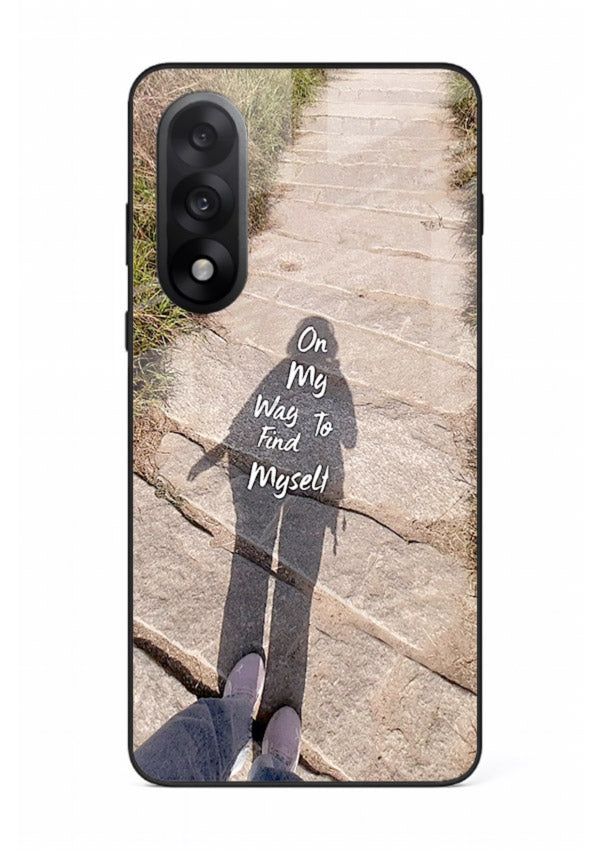 Mountain Path Motivation hiking trail artwork OnePlus Nord 5 glass back cover