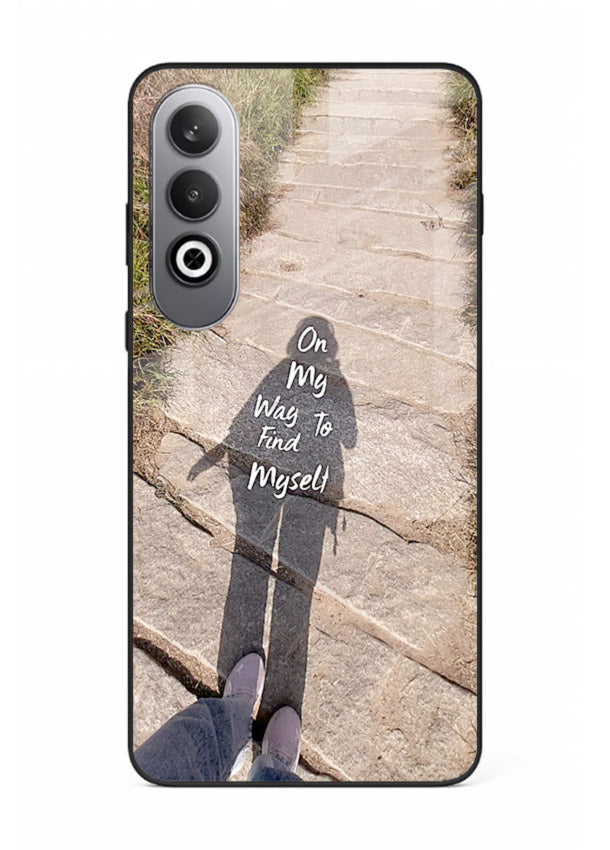 Mountain Path Motivation hiking trail artwork OnePlus Nord CE4 glass back cover