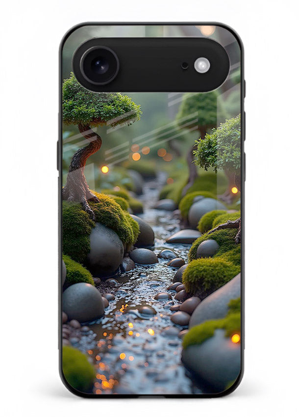 Mystic Bonsai Path enchanted bonsai forest artwork iphone 18 air glass back cover