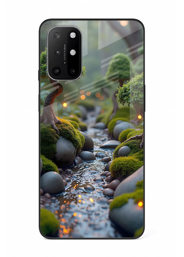 Mystic Bonsai Path enchanted bonsai forest artwork OnePlus 8T glass back cover