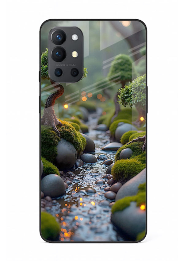 Mystic Bonsai Path enchanted bonsai forest artwork OnePlus 9R glass back cover