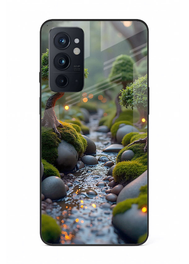 Mystic Bonsai Path enchanted bonsai forest artwork OnePlus 9RT glass back cover