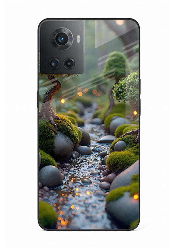Mystic Bonsai Path enchanted bonsai forest artwork OnePlus 10R glass back cover