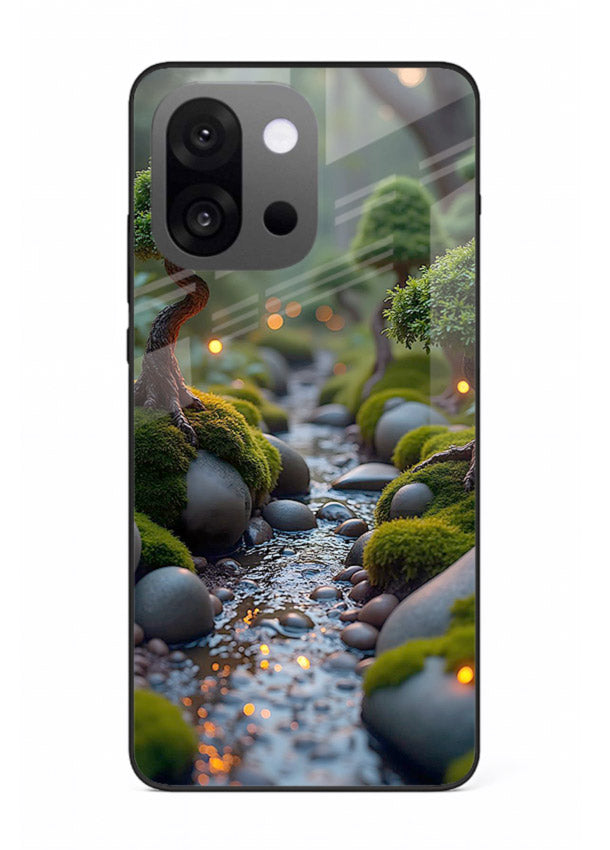 Mystic Bonsai Path enchanted bonsai forest artwork OnePlus 13s glass back cover