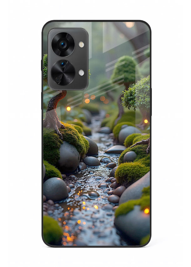 Mystic Bonsai Path enchanted bonsai forest artwork OnePlus Nord 2T glass back cover