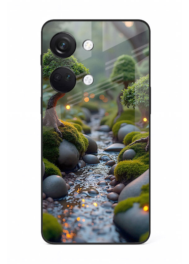 Mystic Bonsai Path enchanted bonsai forest artwork OnePlus Nord 3 glass back cover