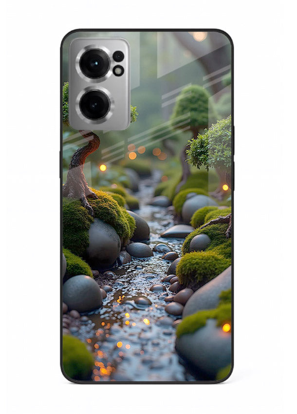 Mystic Bonsai Path enchanted bonsai forest artwork OnePlus Nord CE2 5G glass back cover