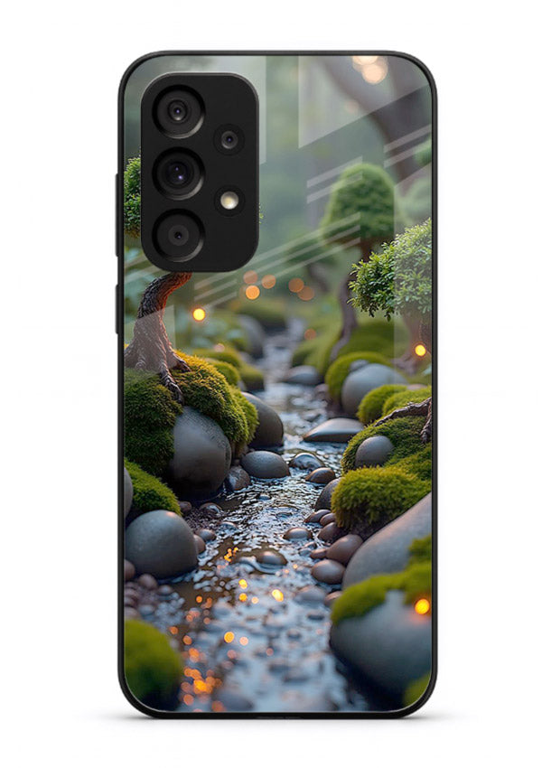 Mystic Bonsai Path enchanted bonsai forest artwork Samsung A23 5G glass back cover