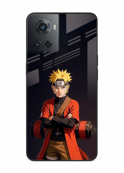 naruto fist power strong anime art OnePlus 10R glass cover intense ninja pose case