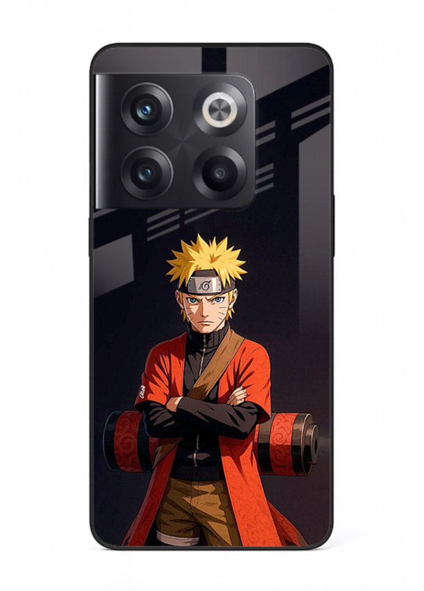naruto fist power strong anime art OnePlus 10T glass cover intense ninja pose case