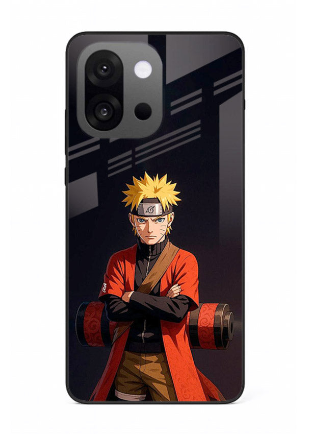 naruto fist power strong anime art OnePlus 13s glass cover intense ninja pose case