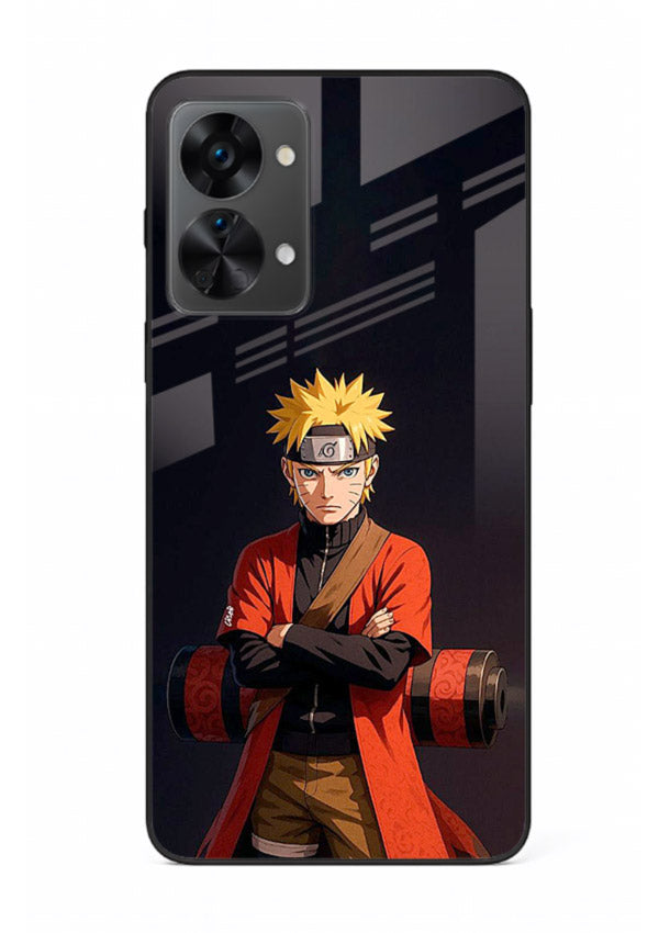 naruto fist power strong anime art OnePlus Nord 2T glass cover intense ninja pose case