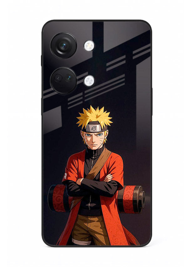 naruto fist power strong anime art OnePlus Nord 3 glass cover intense ninja pose case