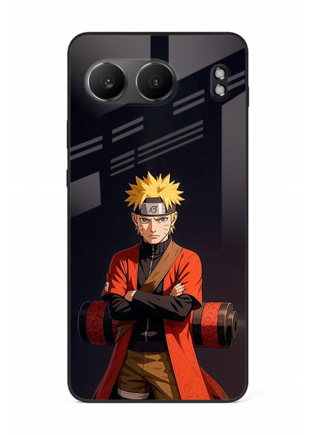 naruto fist power strong anime art OnePlus Nord 4 glass cover intense ninja pose case