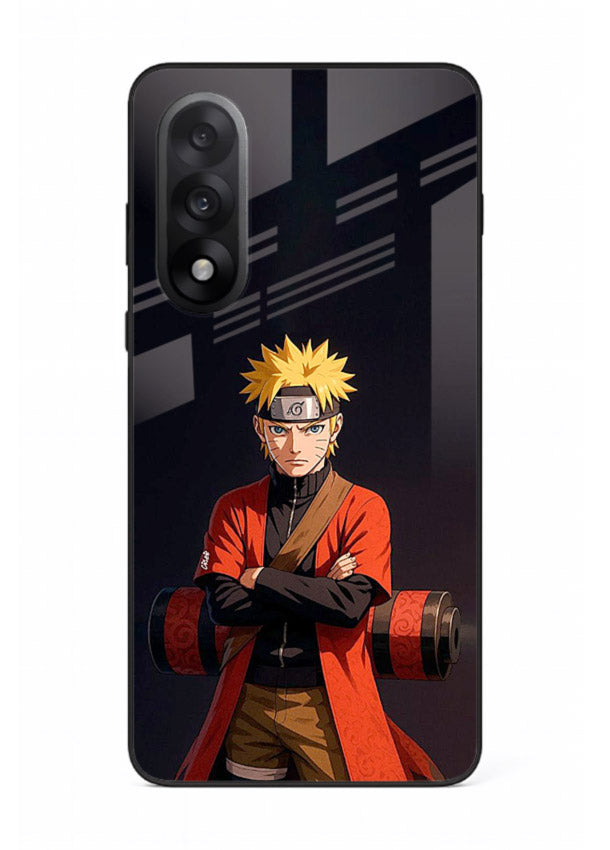 naruto fist power strong anime art OnePlus Nord 5 glass cover intense ninja pose case
