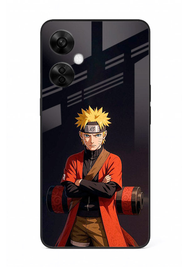 naruto fist power strong anime art OnePlus Nord CE3 Lite glass cover intense ninja pose case