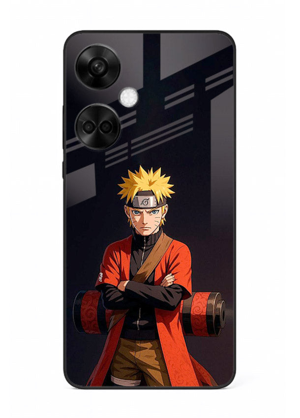 naruto fist power strong anime art OnePlus Nord CE3 glass cover intense ninja pose case
