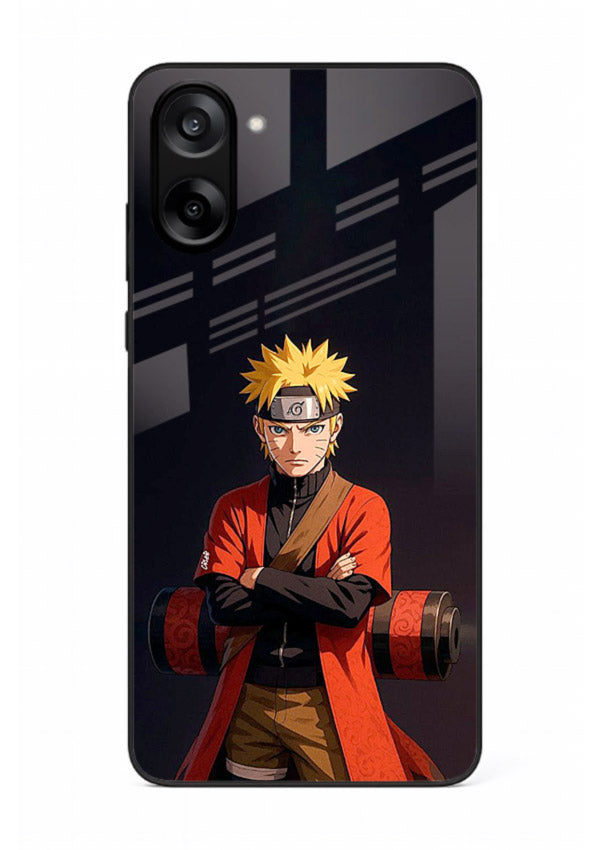 naruto fist power strong anime art OnePlus Nord CE5 glass cover intense ninja pose case