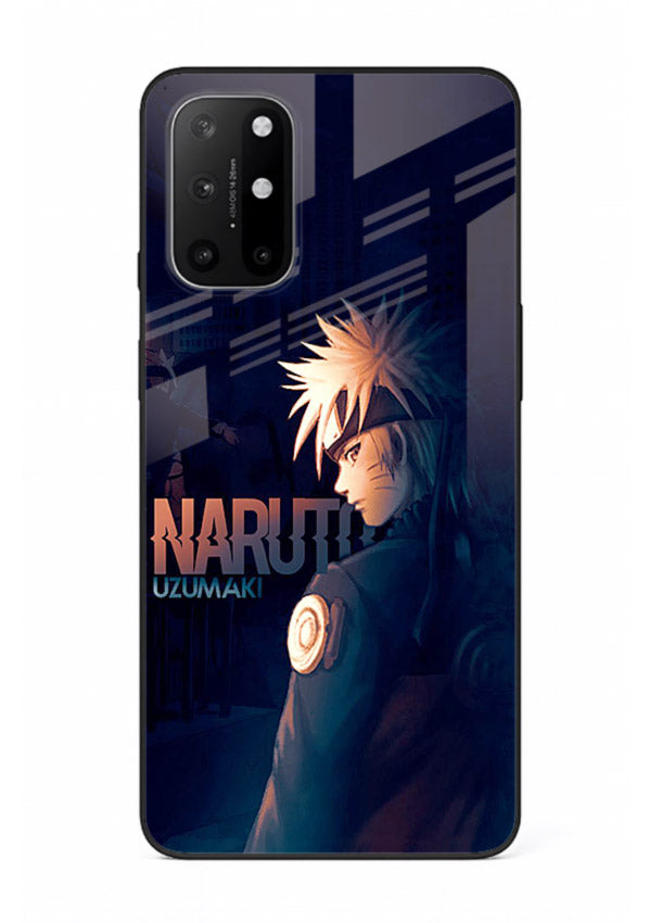 naruto night mode dark blue anime art OnePlus 8T glass cover silhouette ninja case