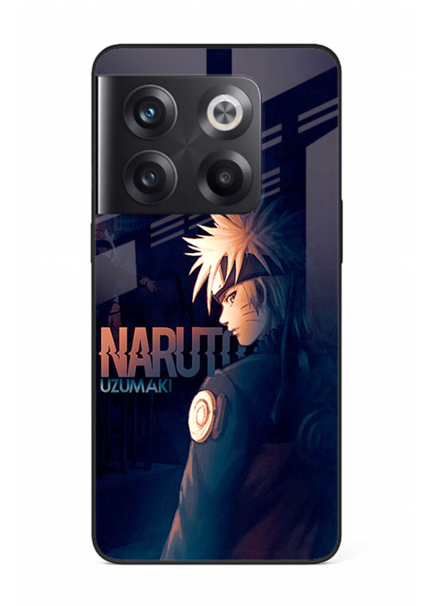 naruto night mode dark blue anime art OnePlus 10T glass cover silhouette ninja case