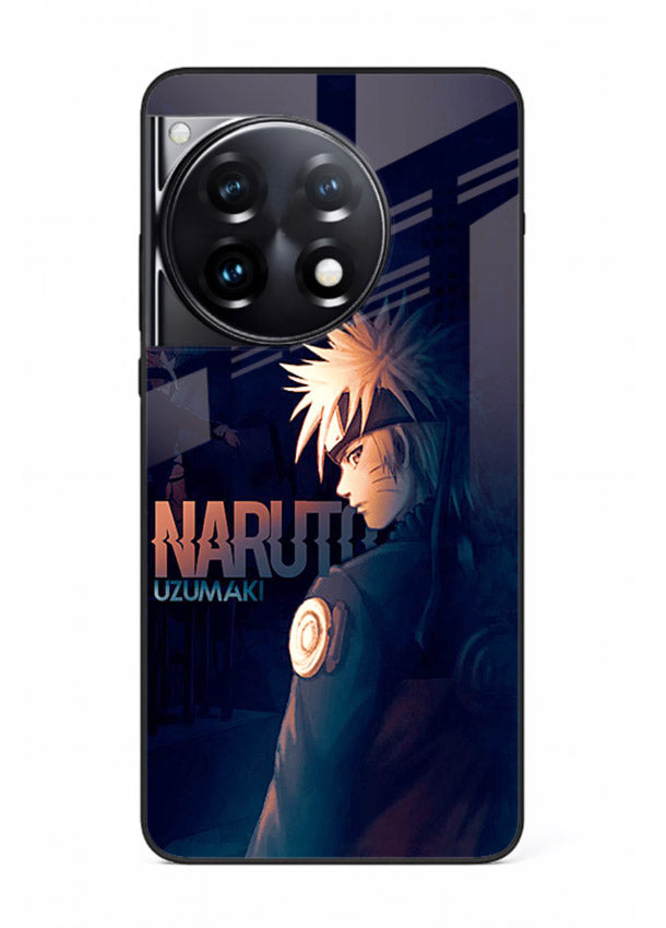 naruto night mode dark blue anime art OnePlus 12R glass cover silhouette ninja case
