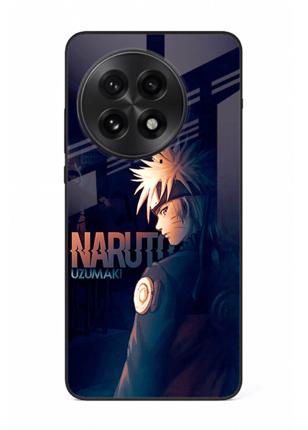 naruto night mode dark blue anime art OnePlus 13 glass cover silhouette ninja case