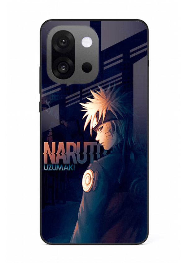 naruto night mode dark blue anime art OnePlus 13s glass cover silhouette ninja case