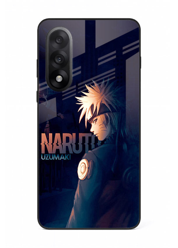 naruto night mode dark blue anime art OnePlus Nord 5 glass cover silhouette ninja case