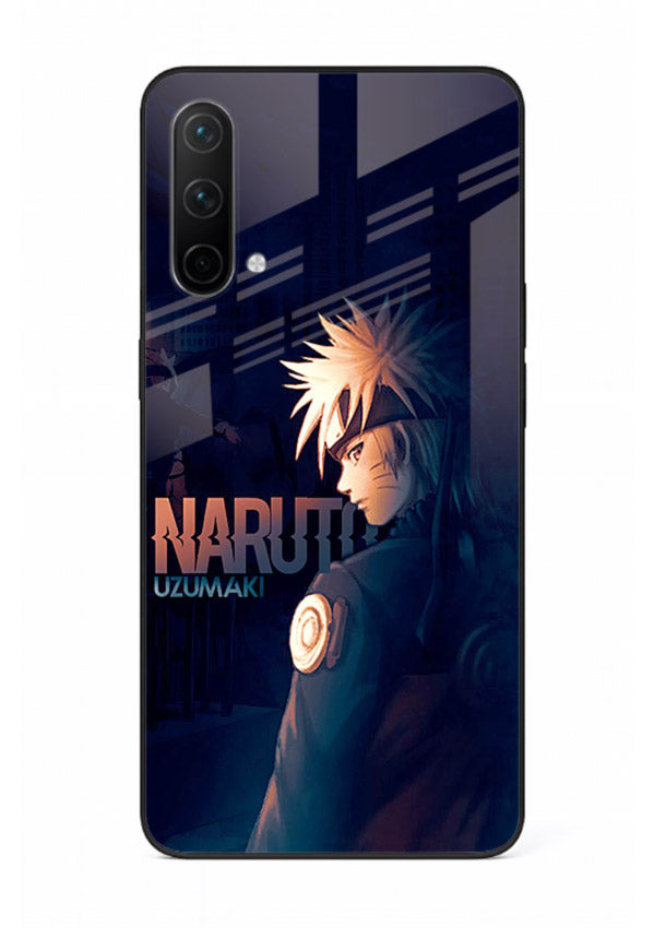 naruto night mode dark blue anime art OnePlus Nord CE 5G glass cover silhouette ninja case