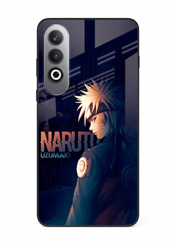 naruto night mode dark blue anime art OnePlus Nord CE4 glass cover silhouette ninja case