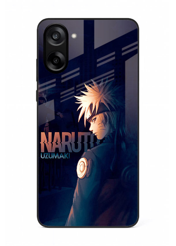naruto night mode dark blue anime art OnePlus Nord CE5 glass cover silhouette ninja case