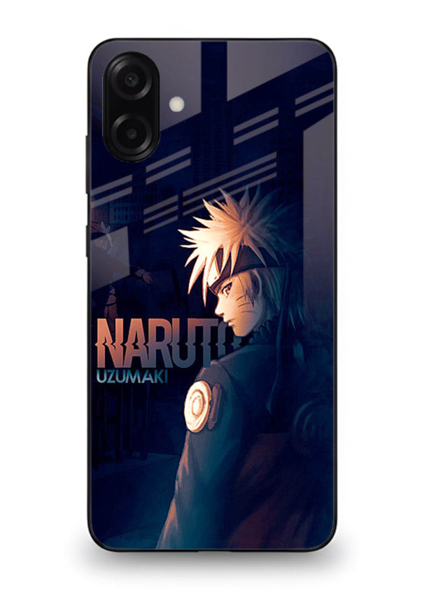 naruto night mode dark blue anime art Samsung A06 5G glass cover silhouette ninja case