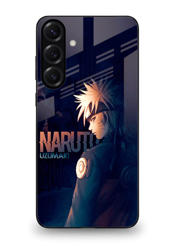naruto night mode dark blue anime art Samsung M54 5G glass cover silhouette ninja case