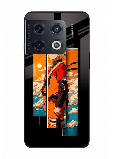 naruto sunset pose orange anime art OnePlus 10 Pro glass cover dramatic ninja case