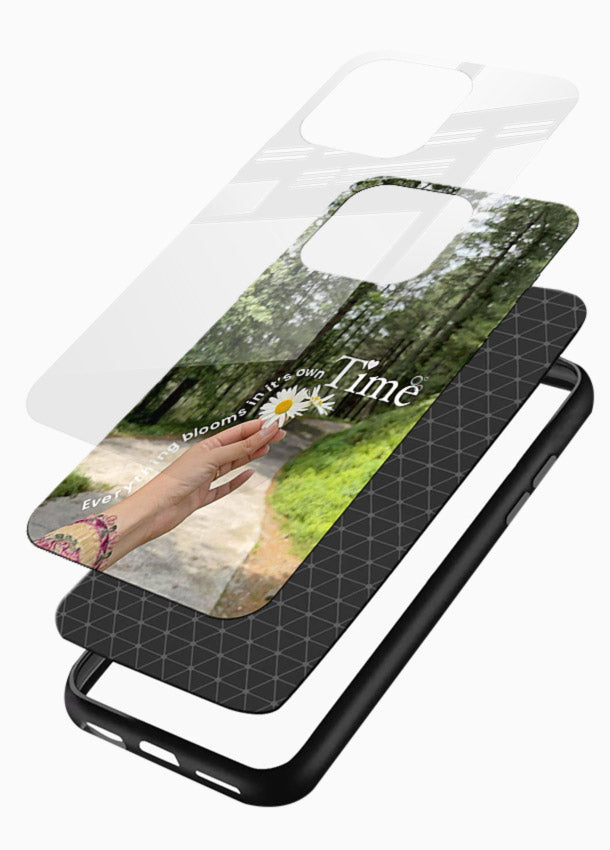 Nature Walk Moment nature scene glossy vibrant premium glass back cover - Angle Layers