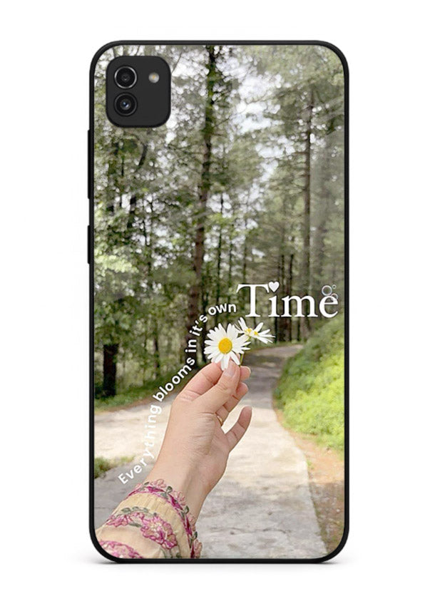 Nature Walk Moment nature scene Samsung A03 glass back cover