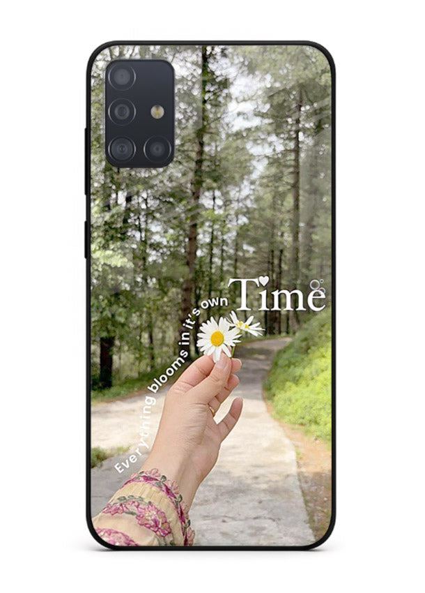 Nature Walk Moment nature scene Samsung A51 glass back cover